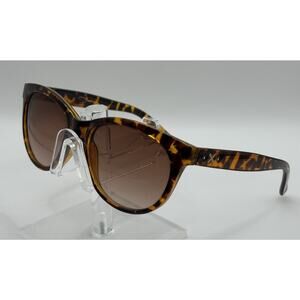 Oscar de la Renta Tortoise Oversized Sunglasses Brown Gradient Lens